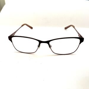 Chelsea Morgan Eyeglasses CM 5005 BRUG Designer Frames Only  Purple 52-16-135